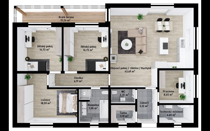 Dřevostavba Instinkt 2-129