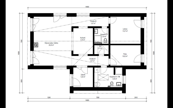 Dřevostavba Scandic 1-93