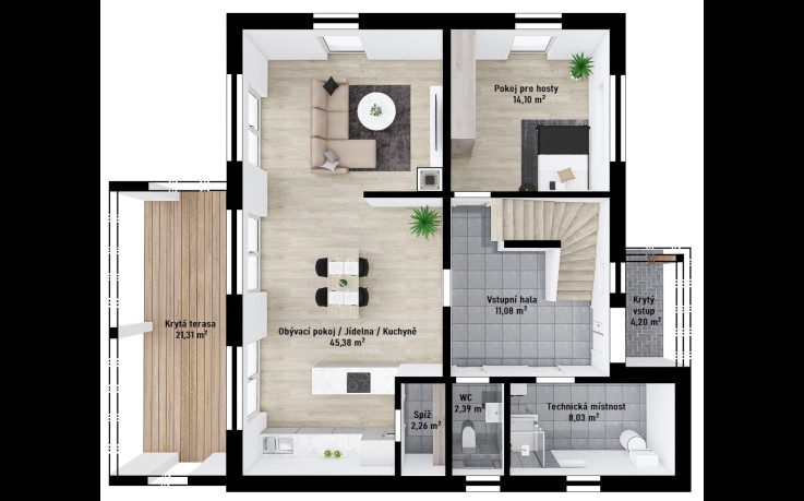 Dřevostavba Vita 4-165