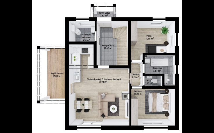 Dřevostavba Genera 1-155