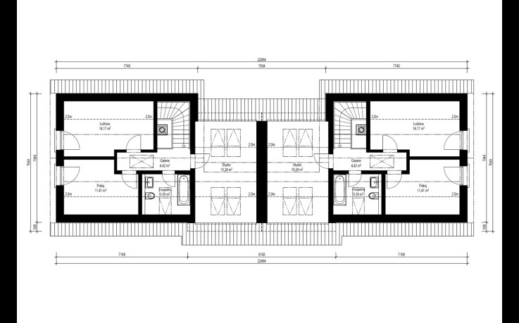 Dřevostavba Duo 4-230
