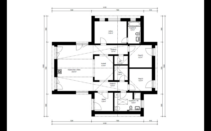 Dřevostavba Scandic 2-106