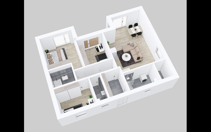 Dřevostavba Lucky 1-84