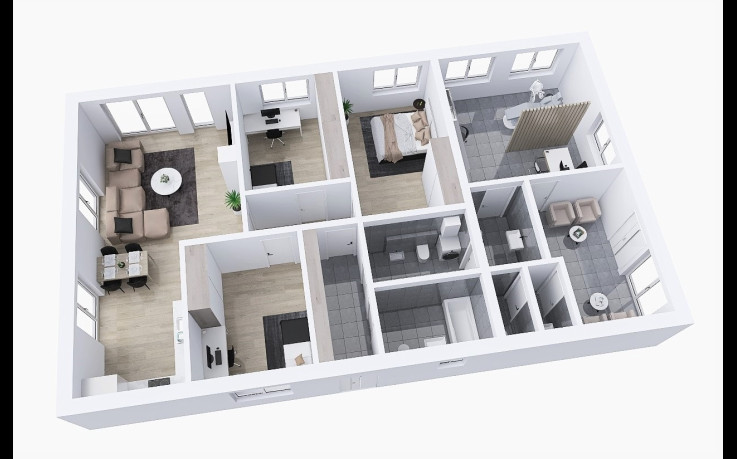 Dřevostavba Bungalov s ordinací