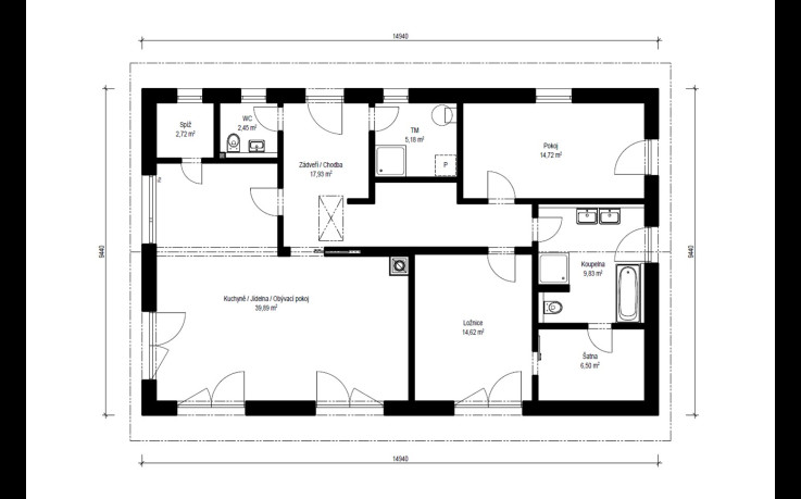 Dřevostavba Rapido 4-114
