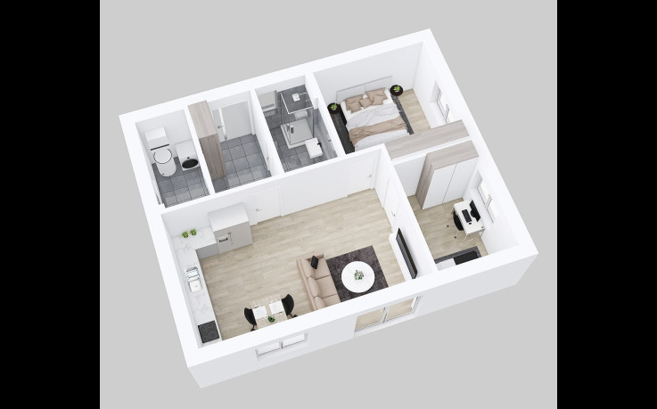 Dřevostavba Individuální bungalov