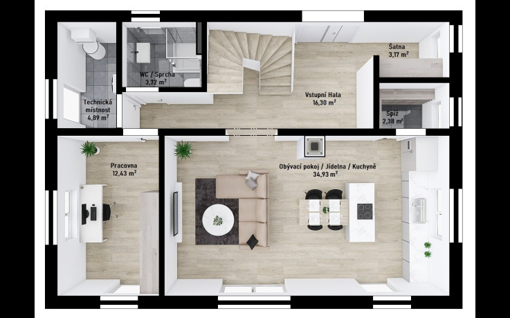 Dřevostavba Spring 4-150